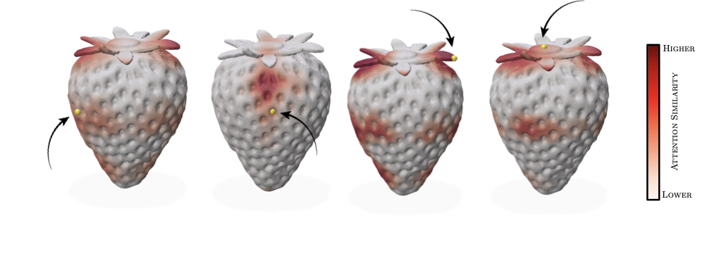 Learned attention map